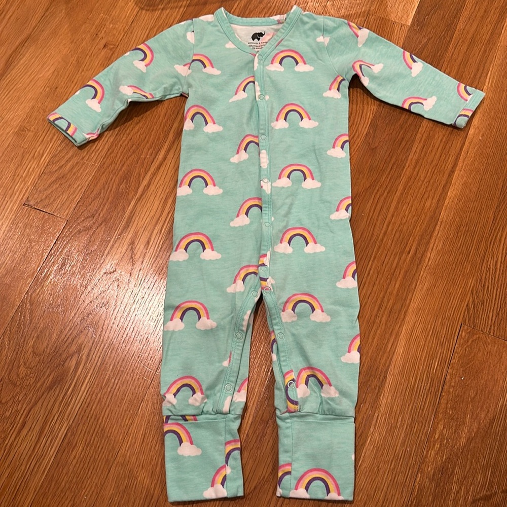 Monica and Andy Rainbow Pajama (6-9M)